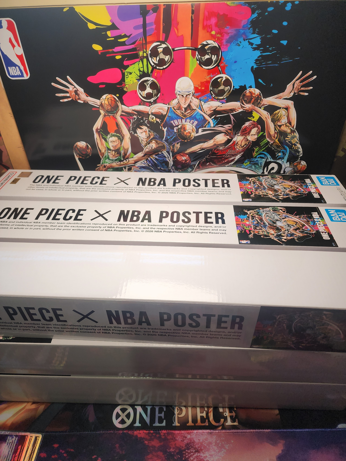 Official One Piece x NBA Collaboration B2 Size Poster (Bandai Spirits)