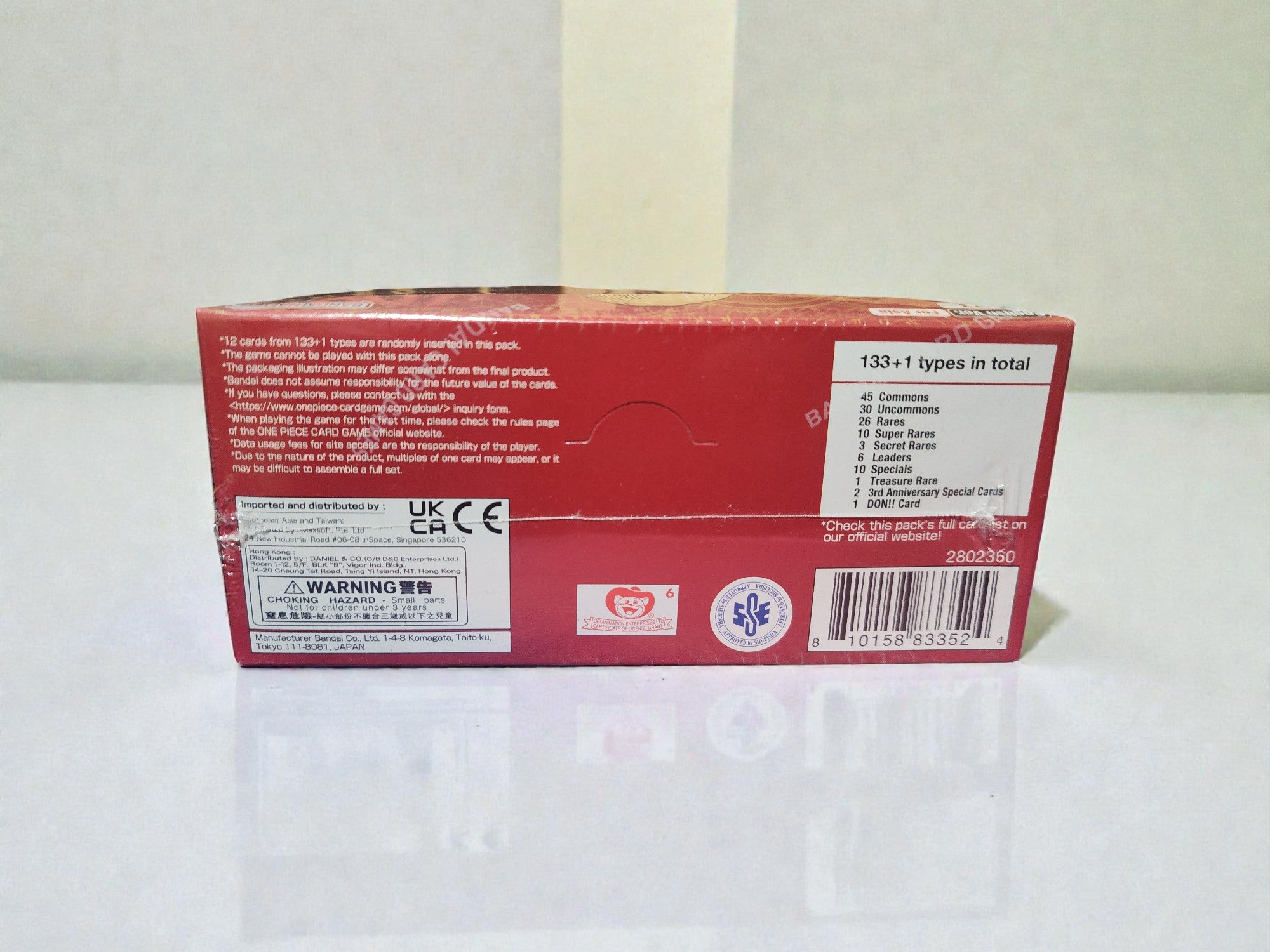 English One Piece OP-13 Carrying on His Will Booster Box (Asia