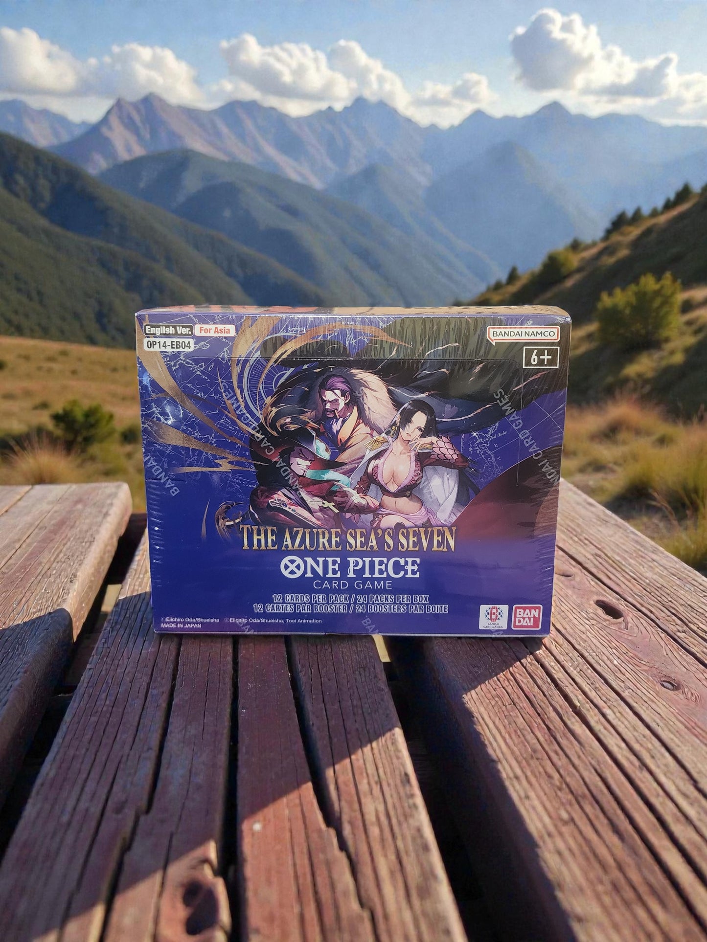 English One Piece OP-14 [OP14-EB04] The Azure Sea's Seven Booster Box (Asia Edition)
