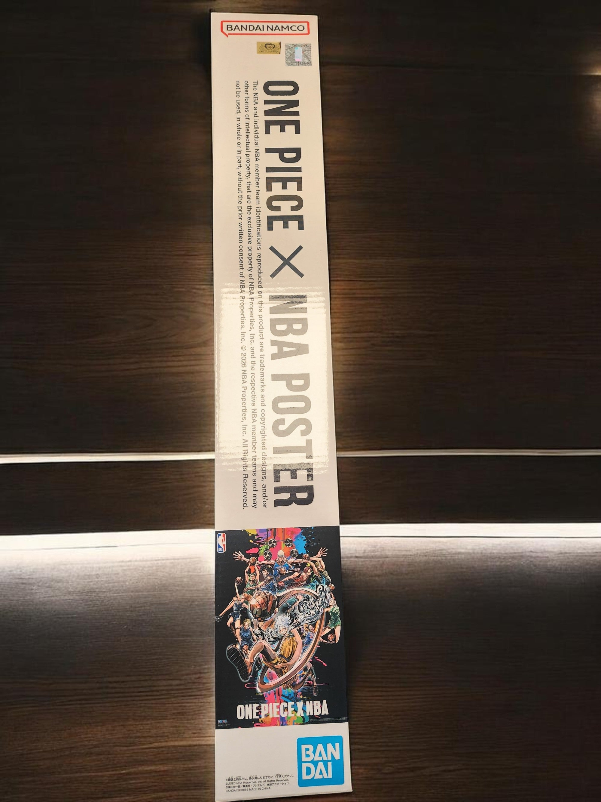 Official One Piece x NBA Collaboration B2 Size Poster (Bandai Spirits)